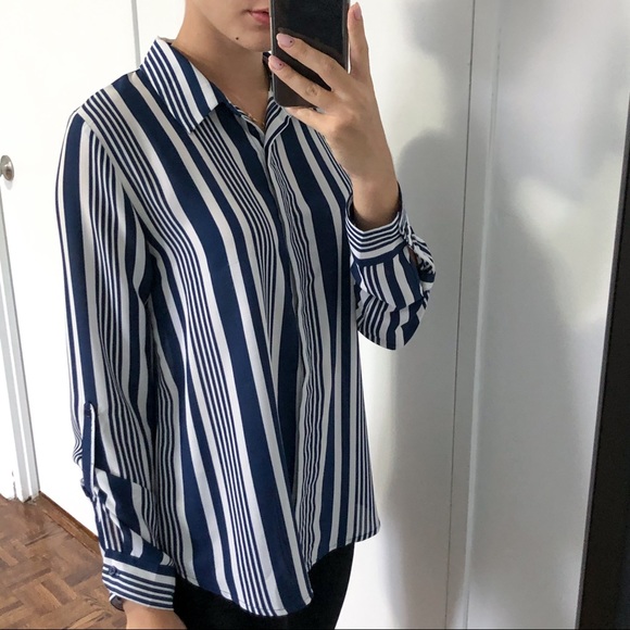 Striped Blue Shirt - Picture 3 of 4